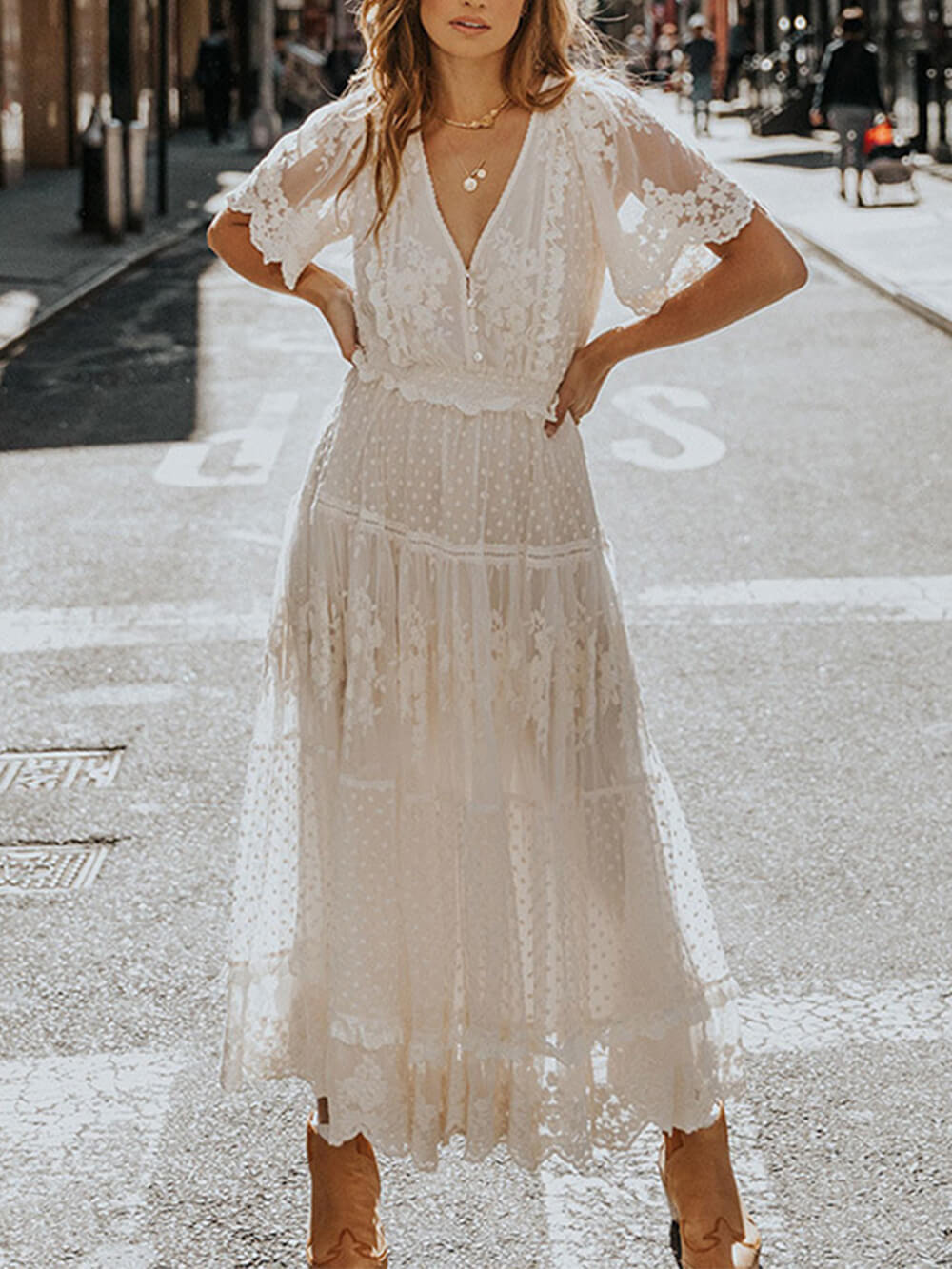 Women's Midi Dress for Summer