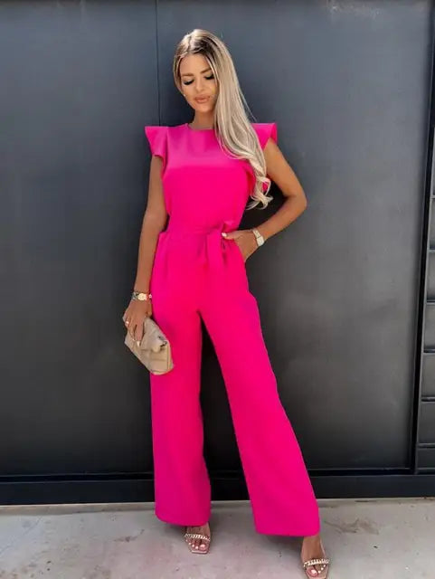 Eline | Women's Ruffled Sleeve Jumpsuit