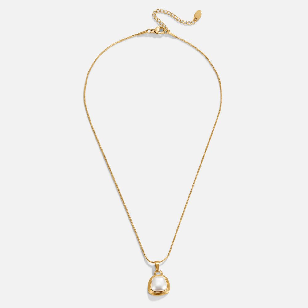 Ivory Pearl Pendant Necklace - SANTORINI