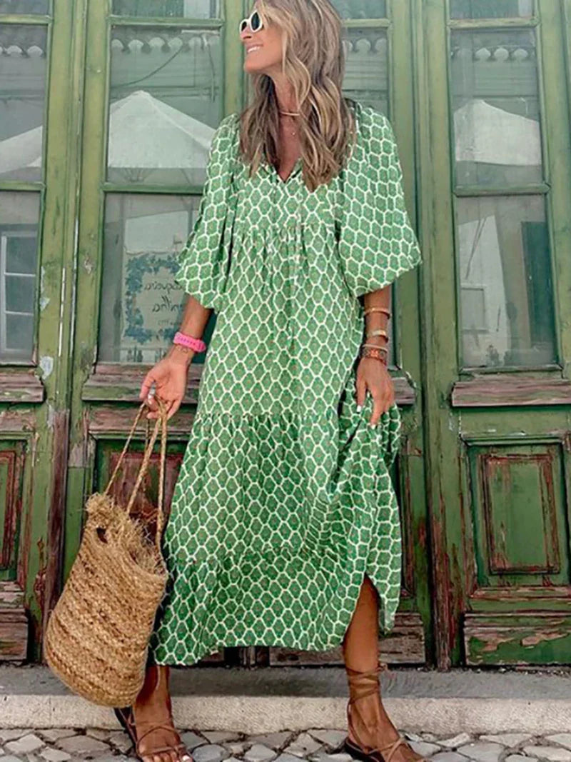 Bohemian Maxi Dress | Flowy & Elegant