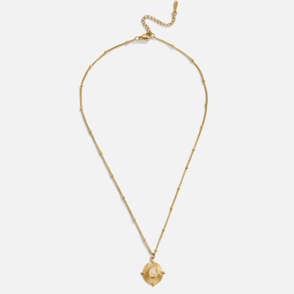Monique Vintage Stone Necklace - SANTORINI