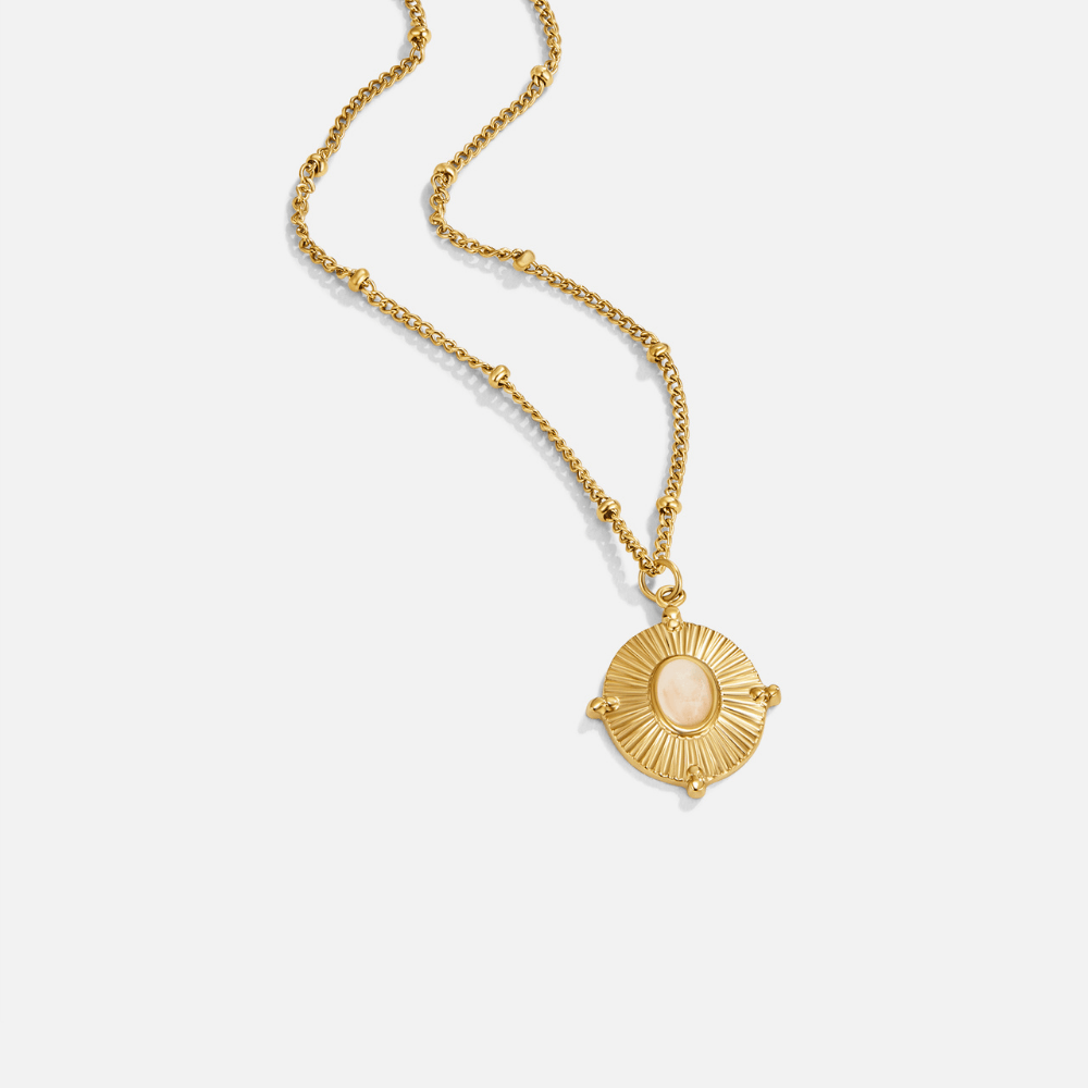 Monique Vintage Stone Necklace - SANTORINI