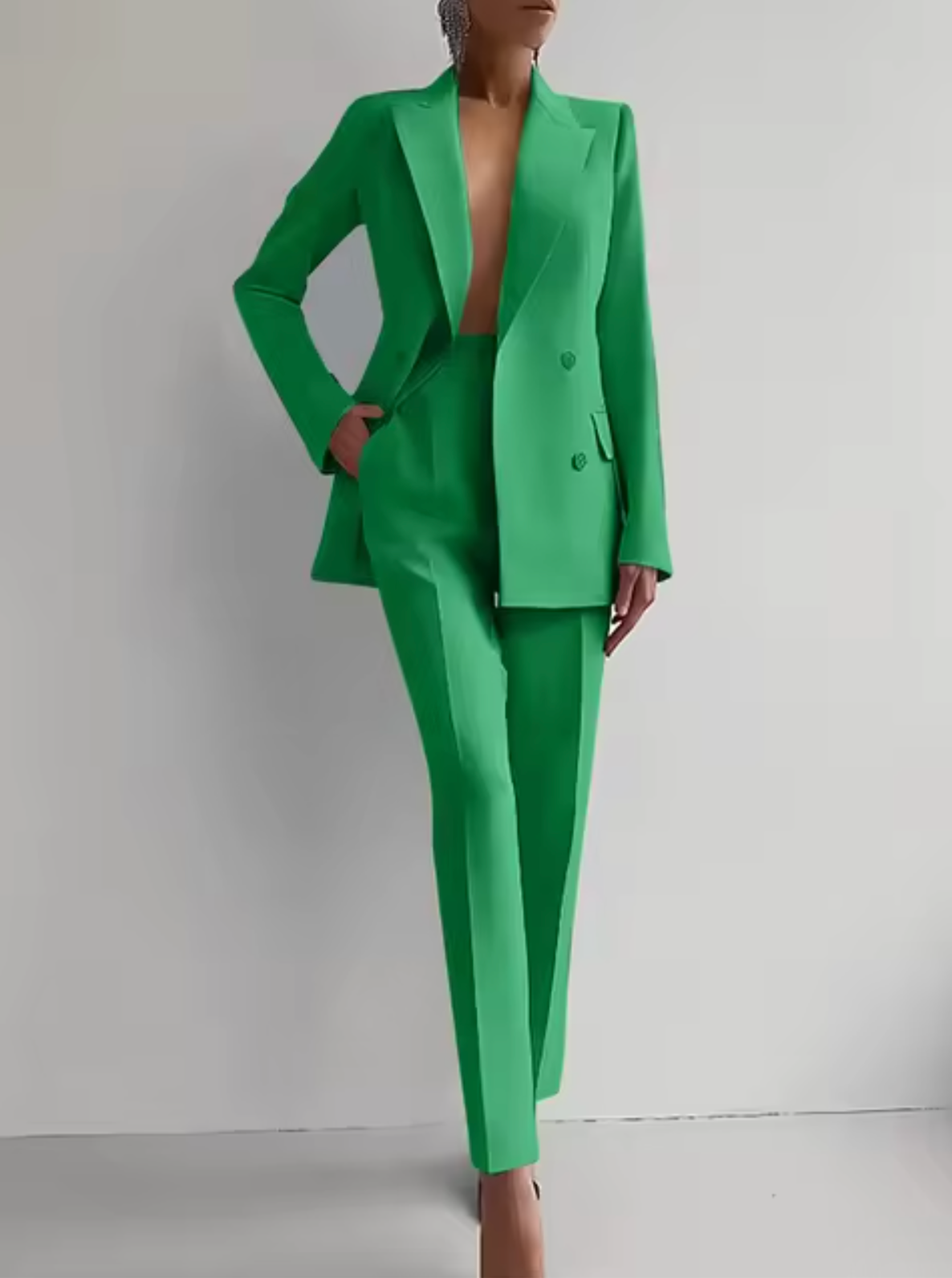 Women's Elegant Blazer Pantsuit | Tailored Fit