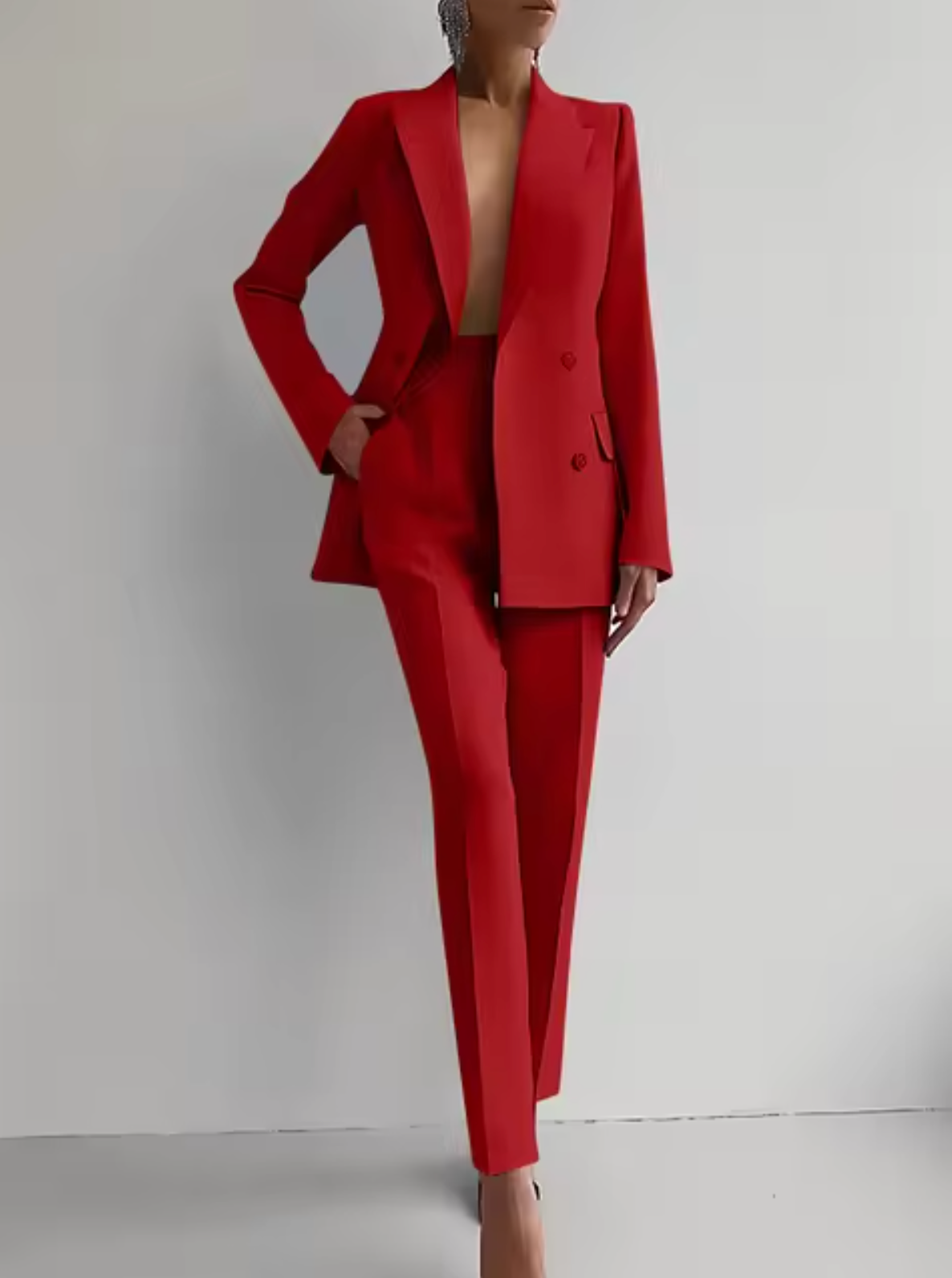 Women's Elegant Blazer Pantsuit | Tailored Fit