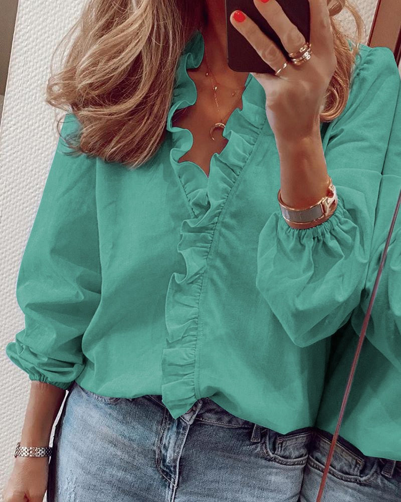 Clara | Women's White Puff Sleeve Blouse