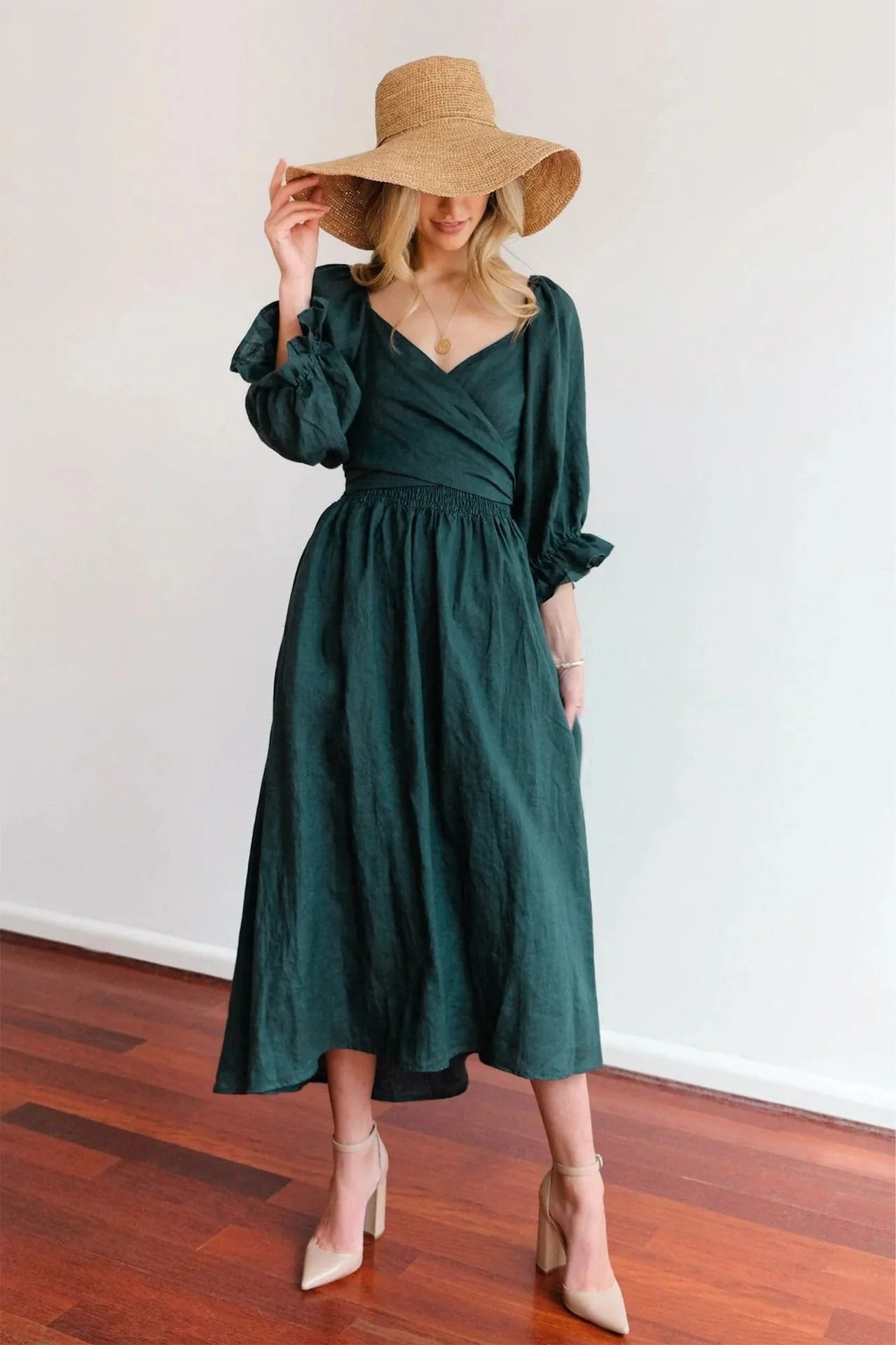 Elegant Boho Midi Dress | Versatile & Flowy Design