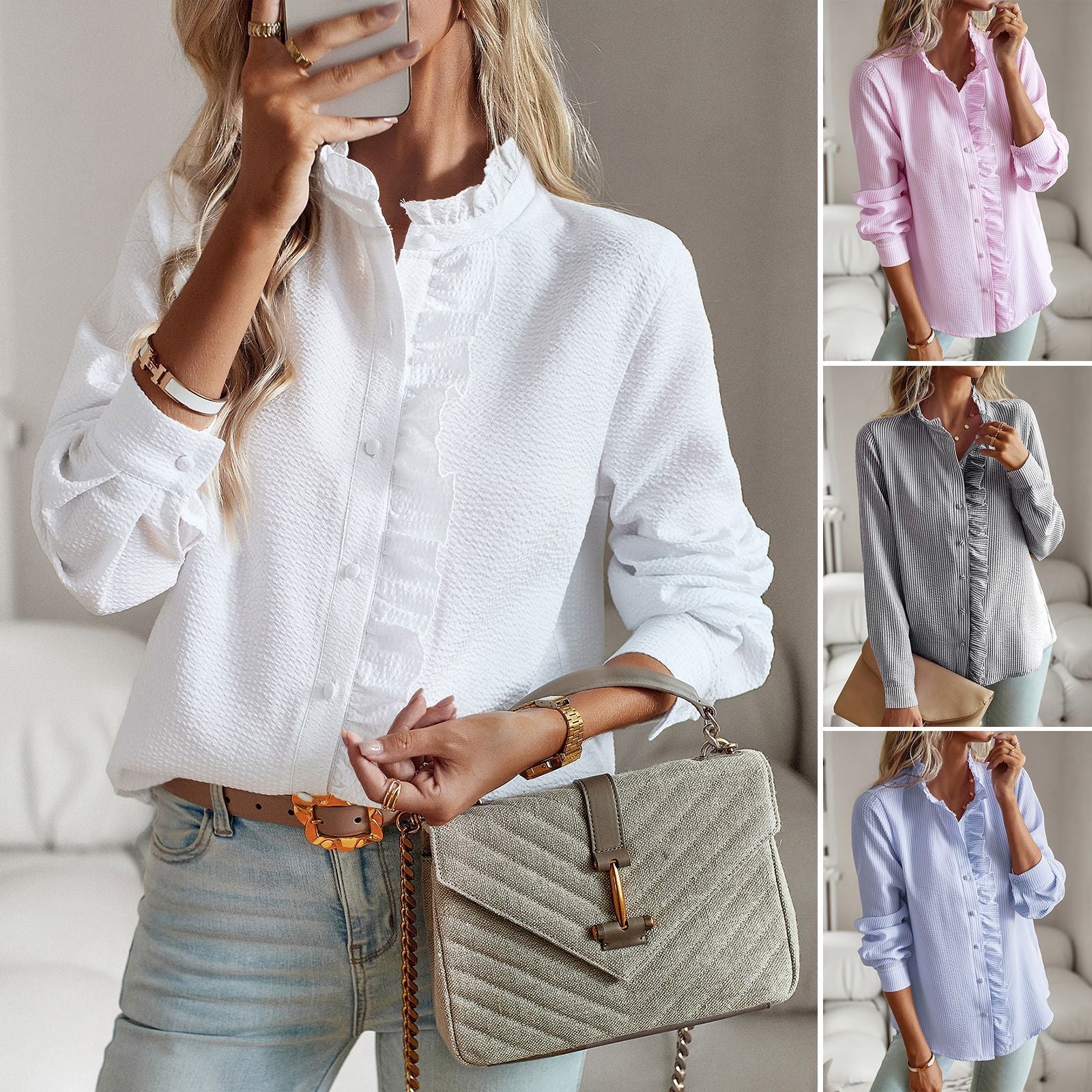 Clara | Women's Long Sleeve Blouse