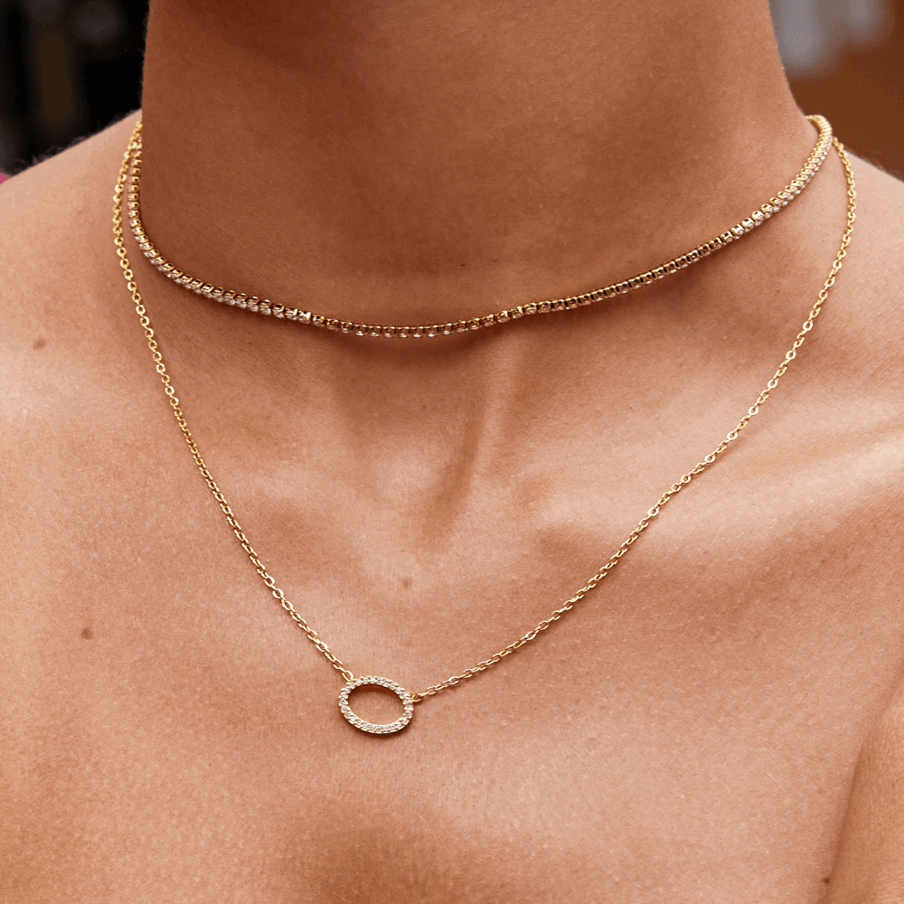 Sienna Crystal Necklace - SANTORINI