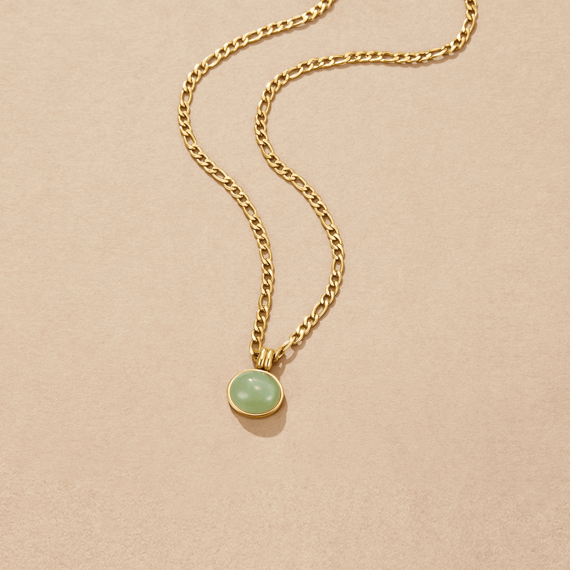 Liza Jade Pendant Necklace - SANTORINI