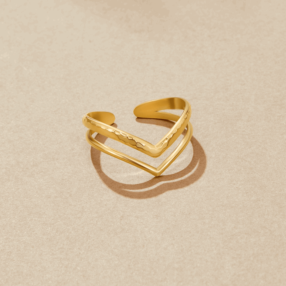 Harper Layered Wrap Ring - SANTORINI