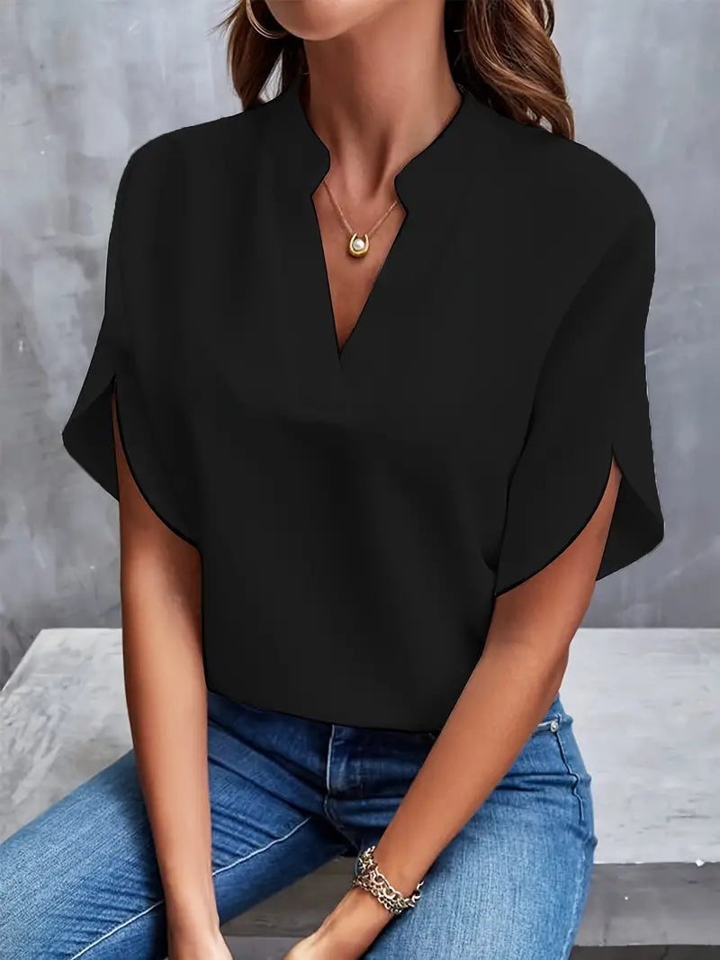 Women's White Long Sleeve Blouse