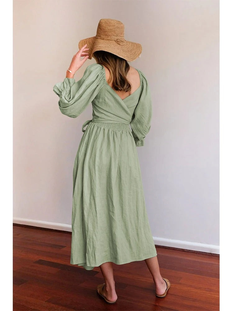 Elegant Boho Midi Dress | Versatile & Flowy Design