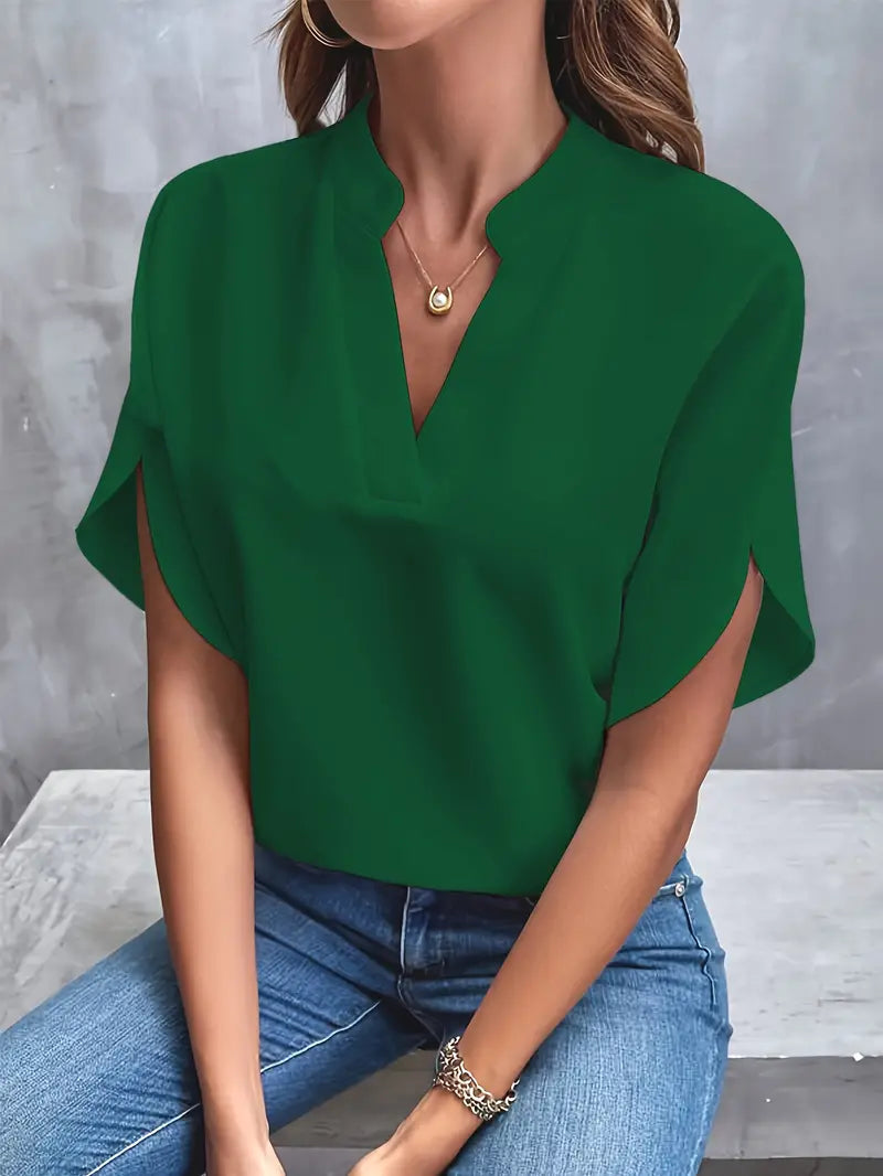 Women's White Long Sleeve Blouse