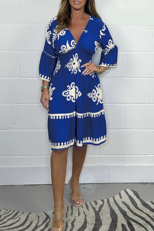 Boho Chic Embroidered Midi Dress | Elegant & Flowy