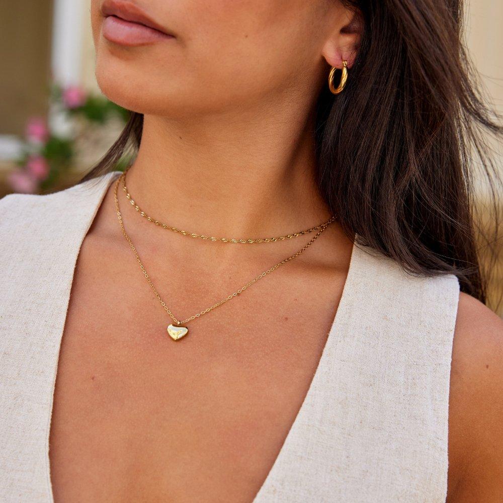 Marina Love Gold Necklace - SANTORINI