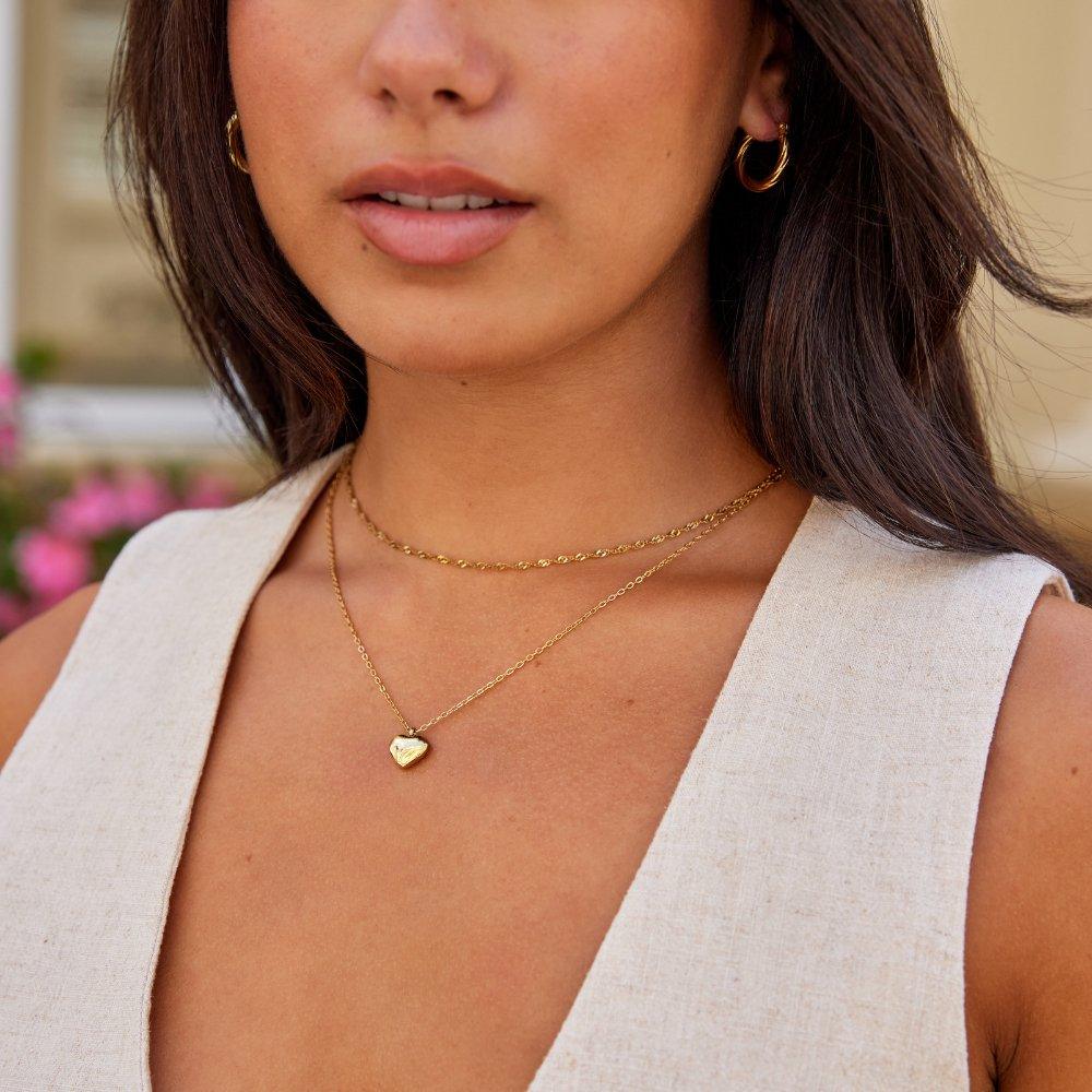 Marina Love Gold Necklace - SANTORINI